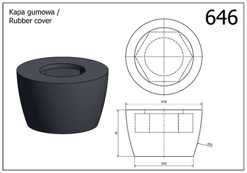 Stopka ochronna gumowa (dla M10)